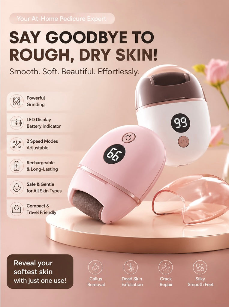 Rechargeable Digital Foot Grinder